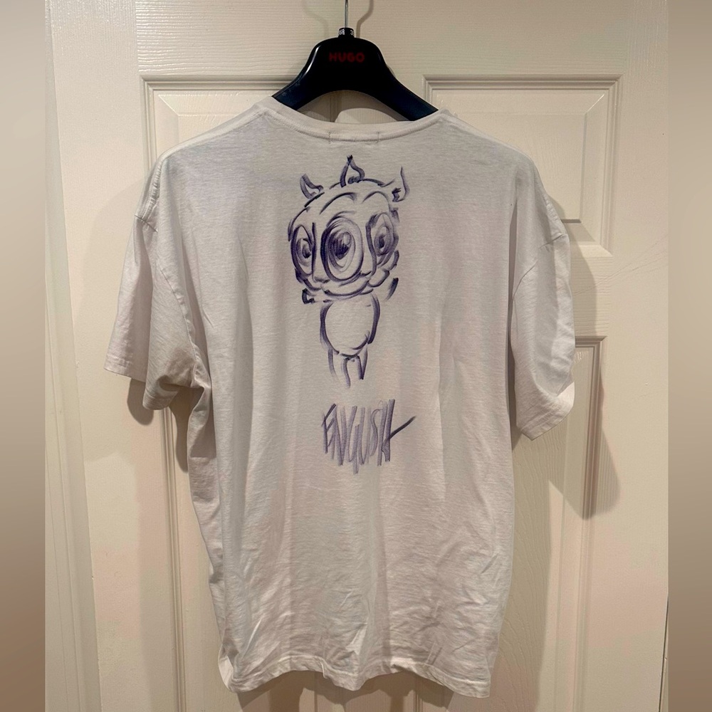 Ron English Alien Original Artwork Signed Beverly Hills T shirt
